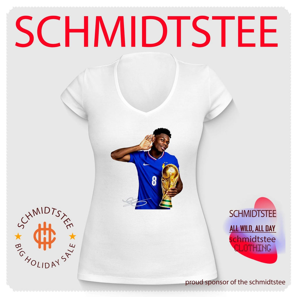 Aurelien Tchouameni France National Team World Cup Champion trophy signature shirt
