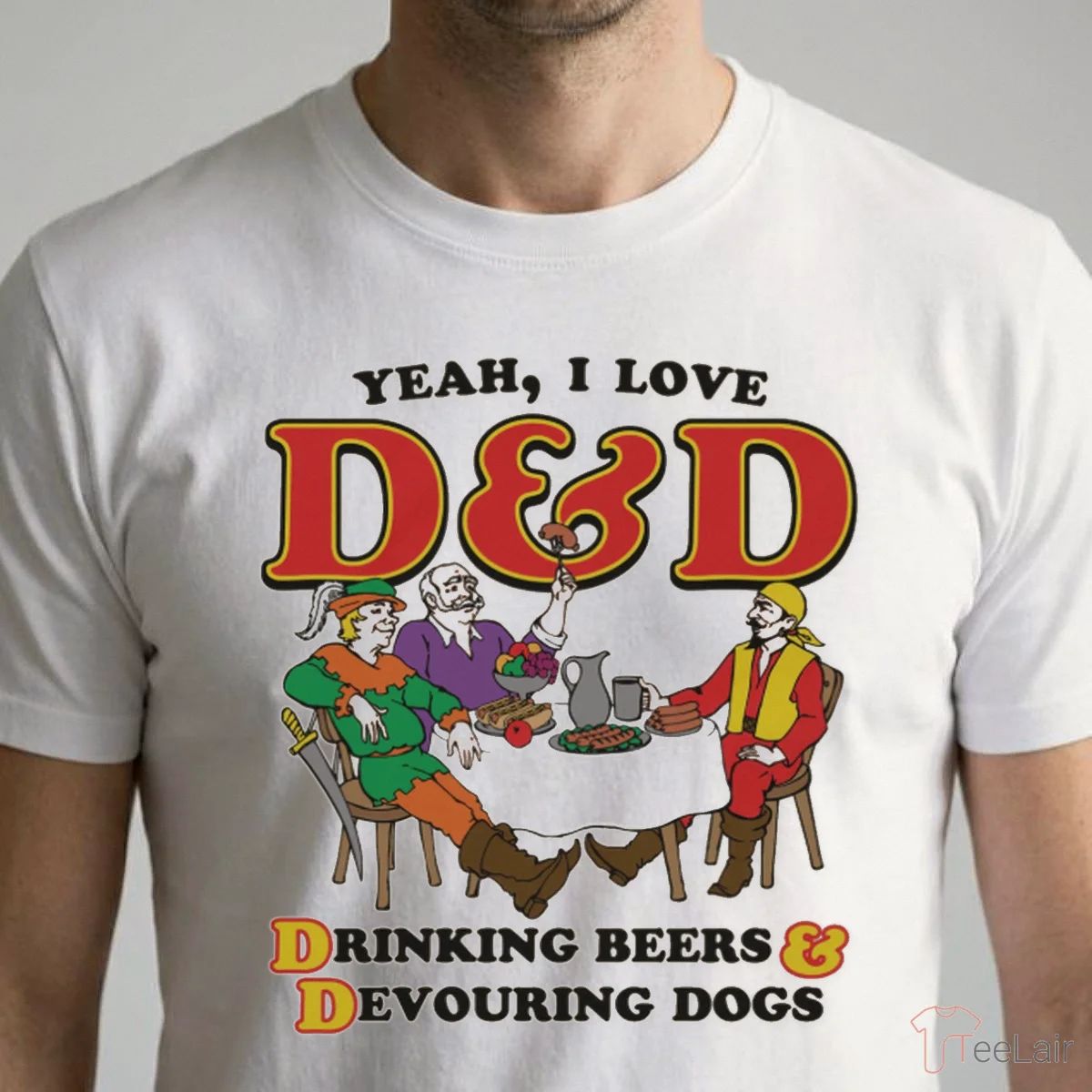 Yeah, I Love D&D, Drinking Beers & Devouring Dogs Shirt