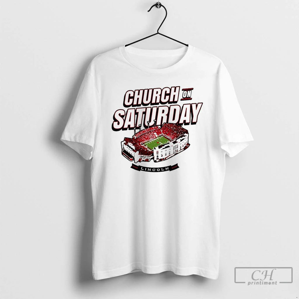 Classic Nebraska Cornhuskers Church On Saturday Stadium T Shirts Hoodie Longsleeve