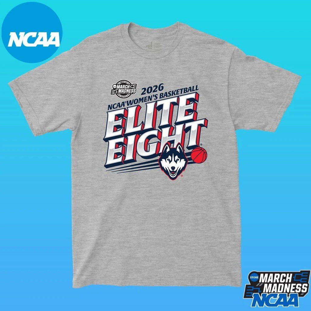 UConn Huskies 2026 NCAA WBB Tournament March Madness Elite Eight T-shirts
