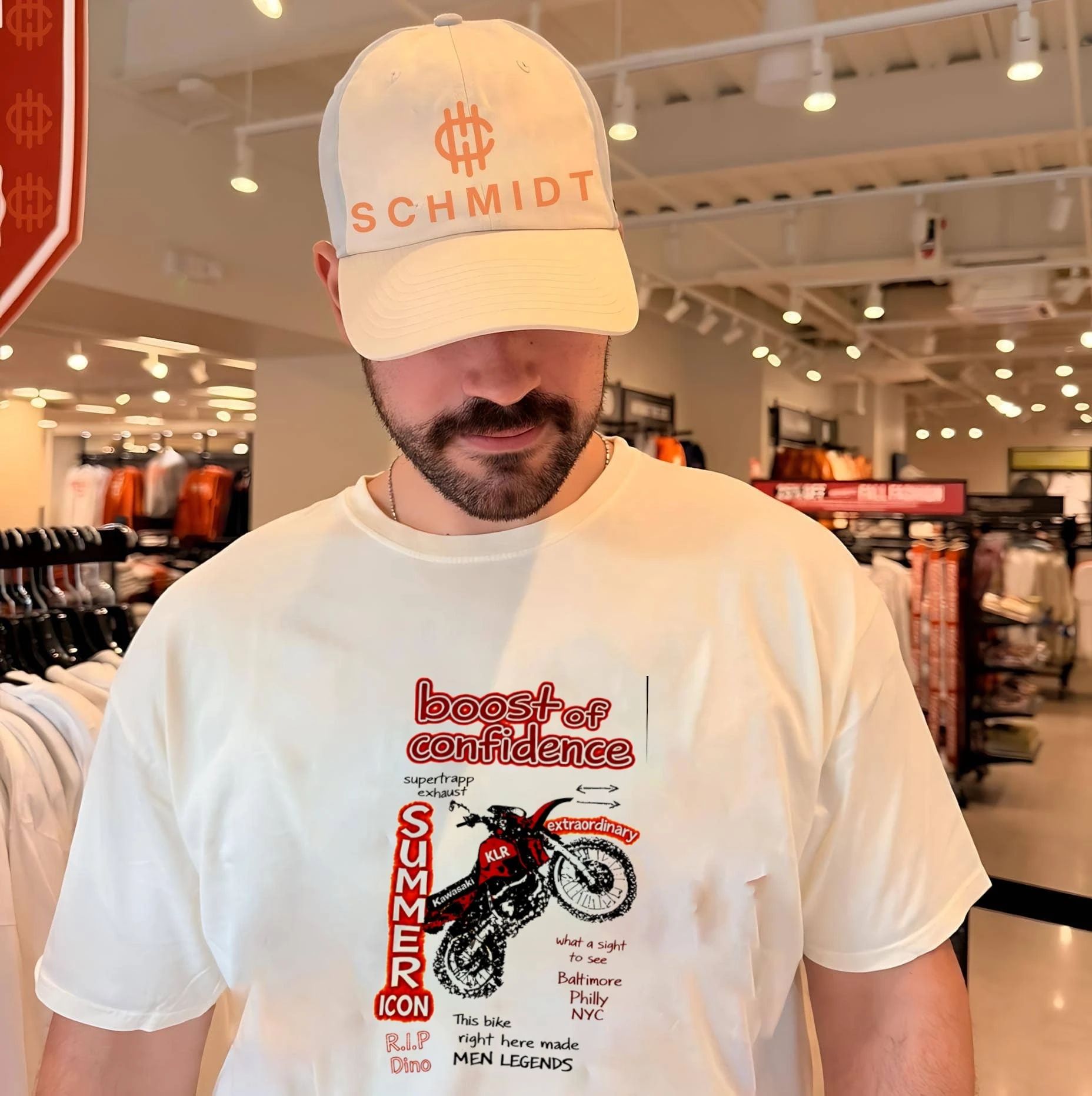 Kawasaki KLR Summer Icon RIP Dino Bootleg Tribute shirt