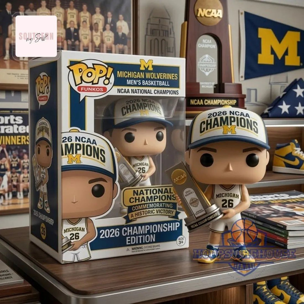 Michigan Wolverines 2026 NCAA Champions Pop Figure Doll
