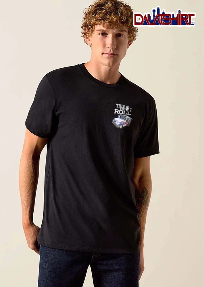 This is How I Roll US postal service truck illustration shirt