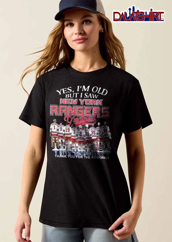 New York Rangers Giacomin Bathgate Ratelle Gilbert Leetch Messier Richter Graves Henrik Lundqvist shirt