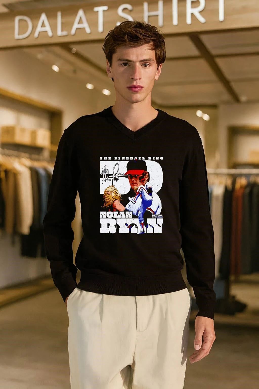 Nolan Ryan Los Angeles A Throwback Dual retro shirt
