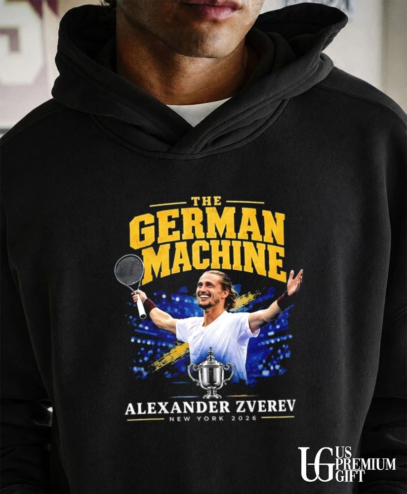 Alexander Zverev The German Machine US Open Tennis Champion 2026 shirt