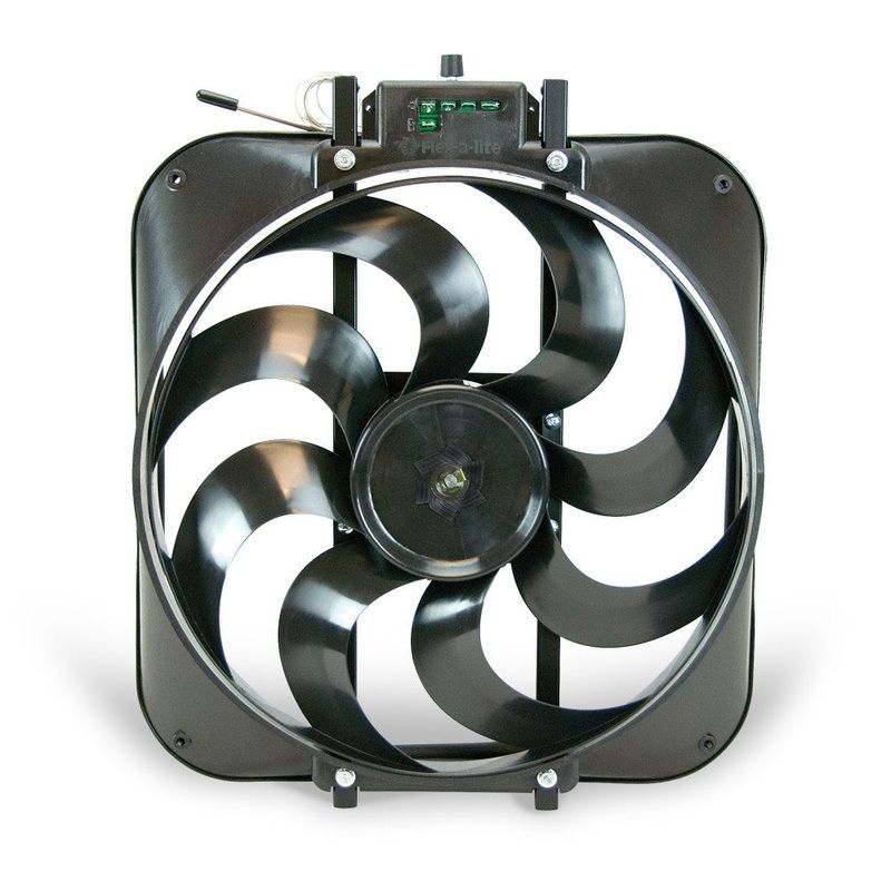 Flex-A-Lite 109304 Black Magic S-Blade Reversible Electric Fan 3000 CFM
