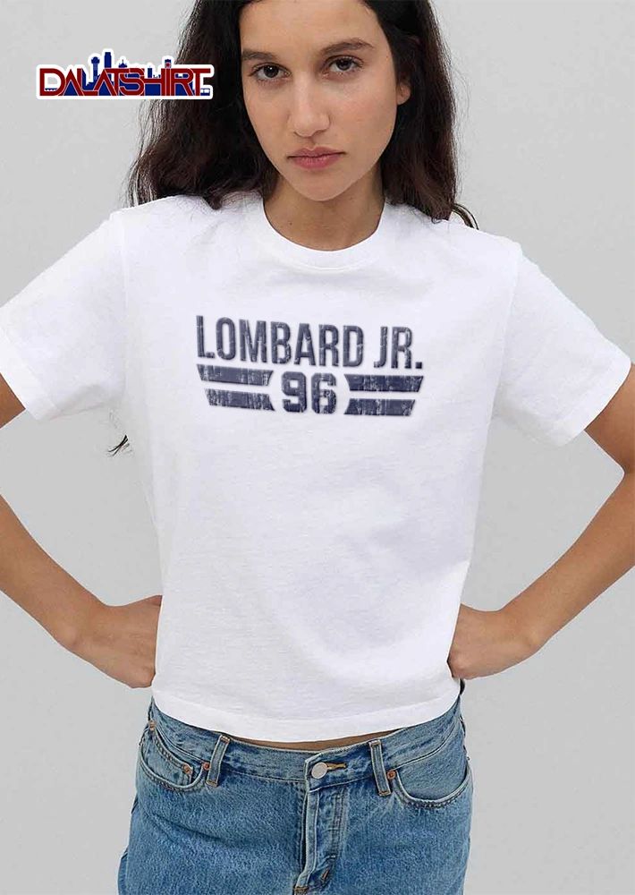 Lombard Jr distressed blue text 96 shirt