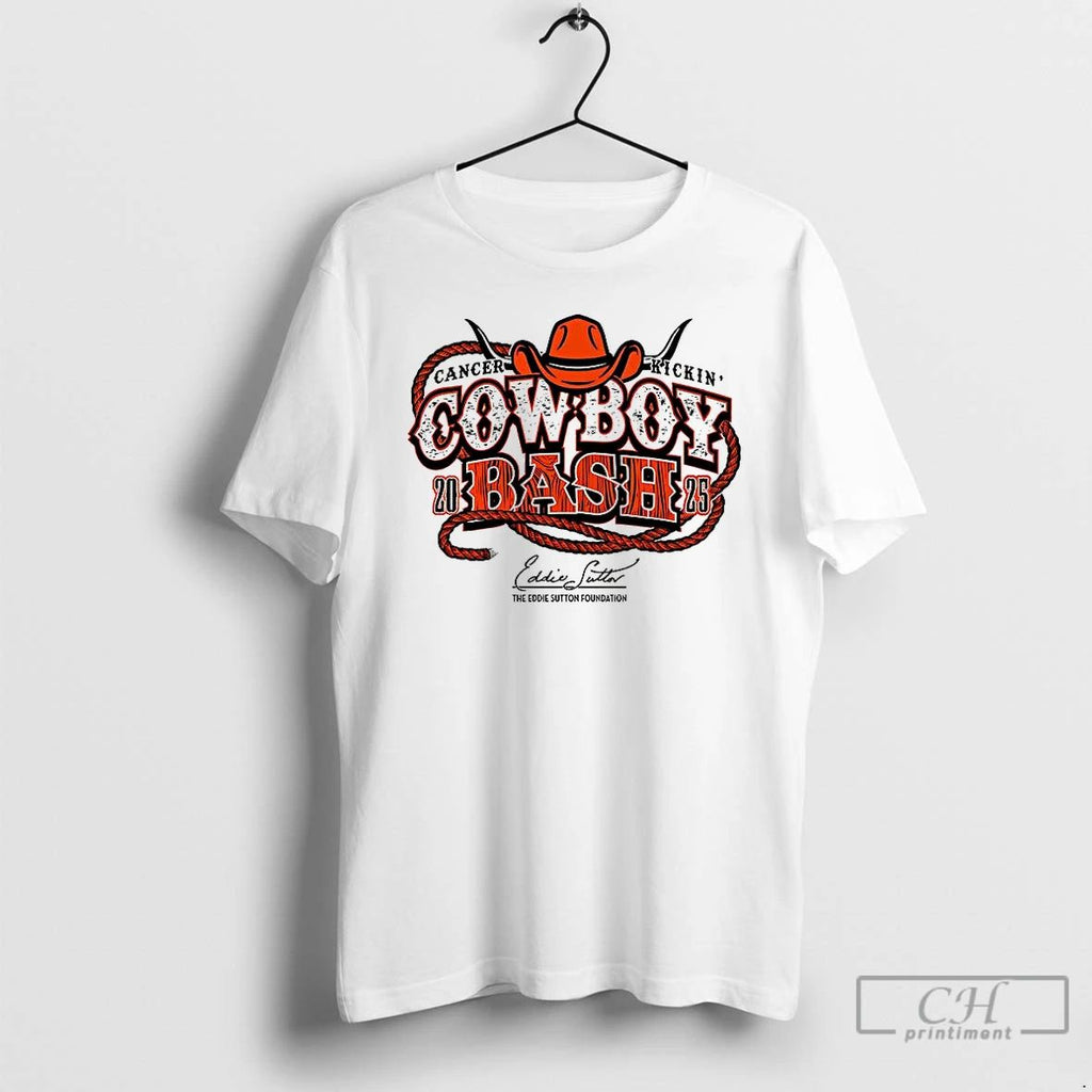 Classic Cancer Kickin Cowboy Bash 2025 T Shirts Hoodie Longsleeve