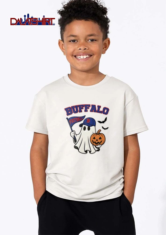 Halloween Buffalo Football Ghost Flag shirt