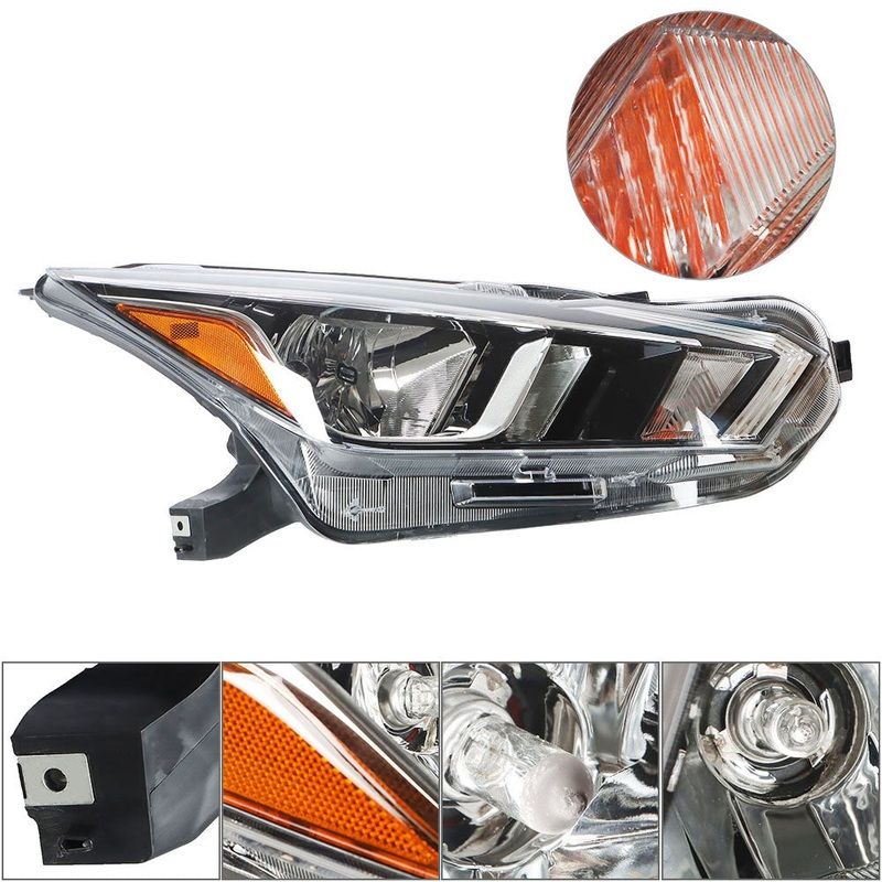 Labwork For 2020-2021 Nissan Versa S SV Halogen Type Headlights Passenger&Driver