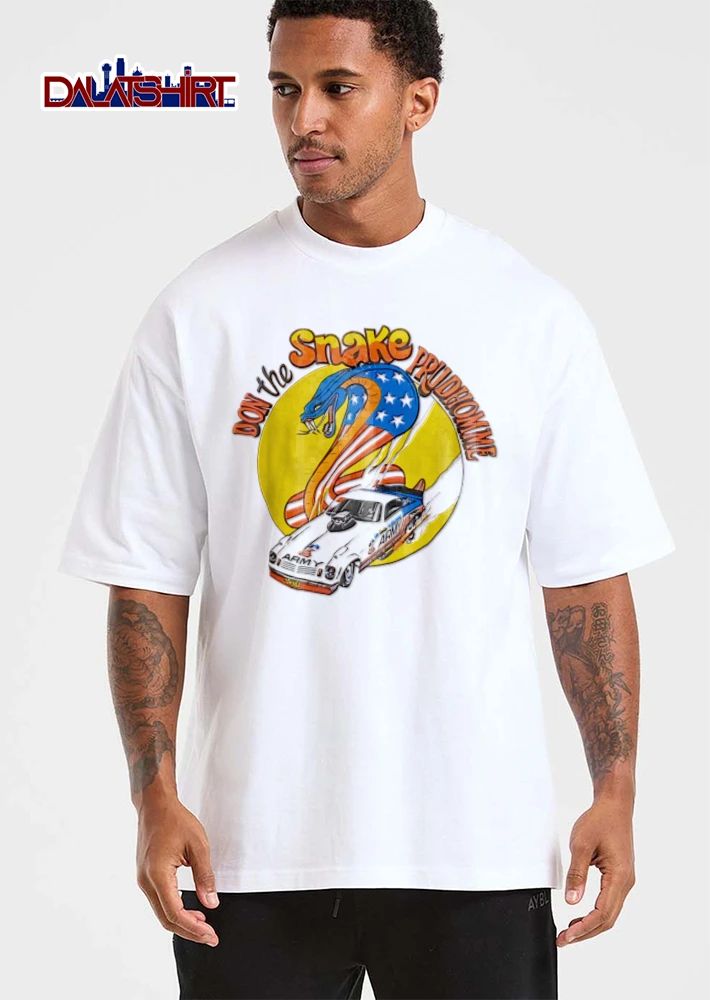 Don the Snake Prudhomme ARMY Snake Cobra American Flag Dragster Car shirt