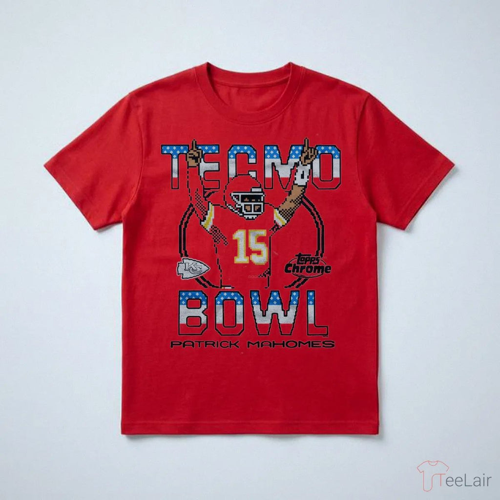Tecmo Bowl X Topps Chrome Chiefs Patrick Mahomes Shirt