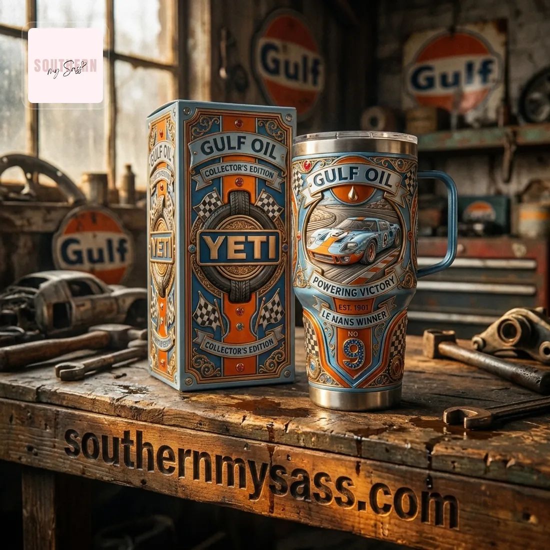 Gulf Oil Le Mans Racing Collector’s Edition Yeti Tumbler