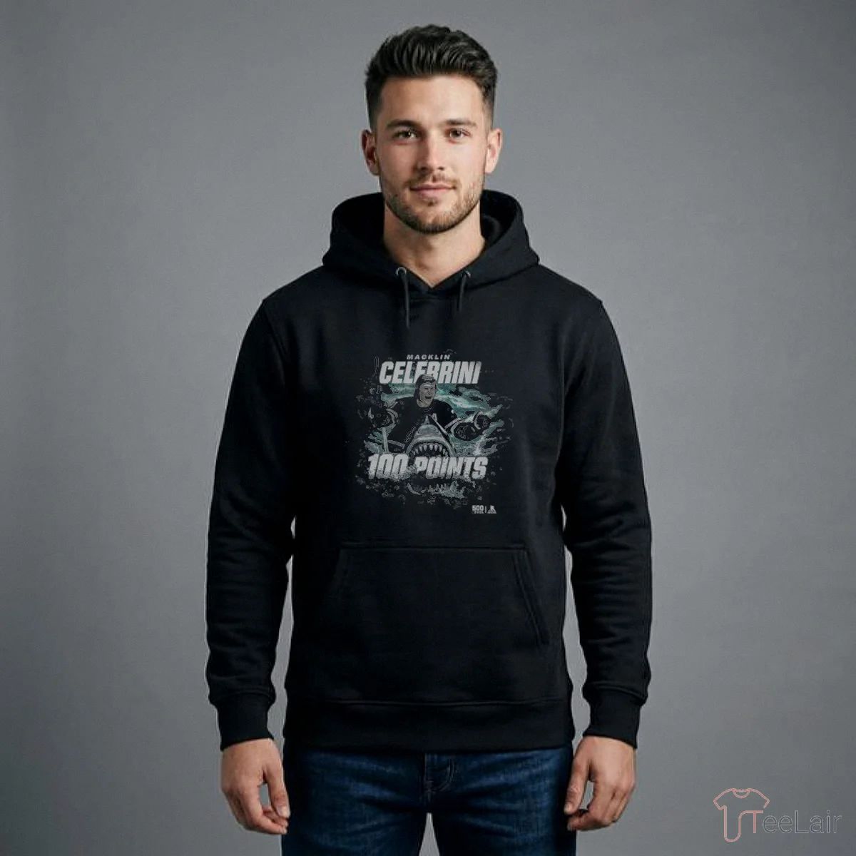 Macklin Celebrini San Jose 100 Points WHT Shirt