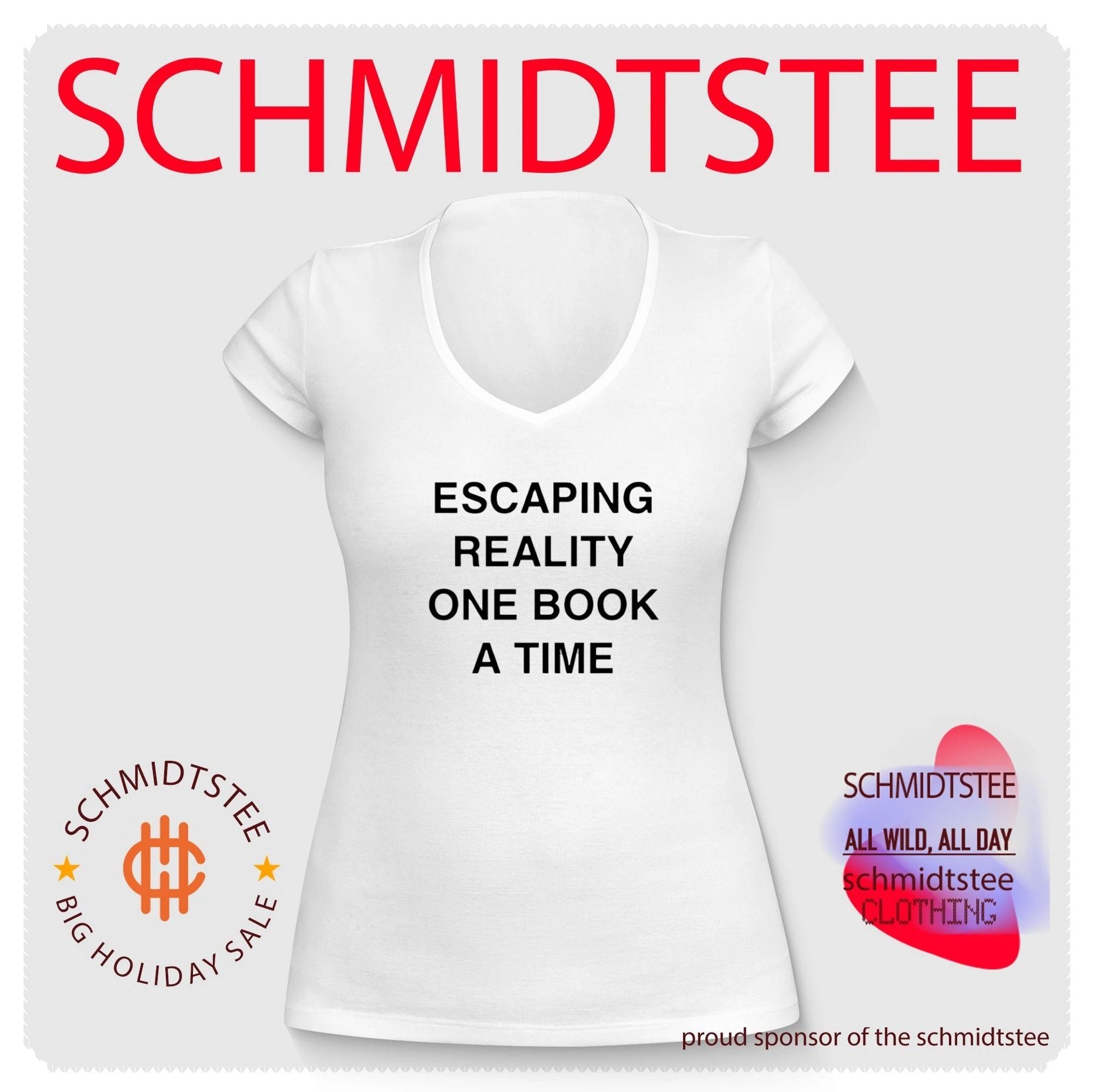 Escaping Reality One Book at a Time reading shirt