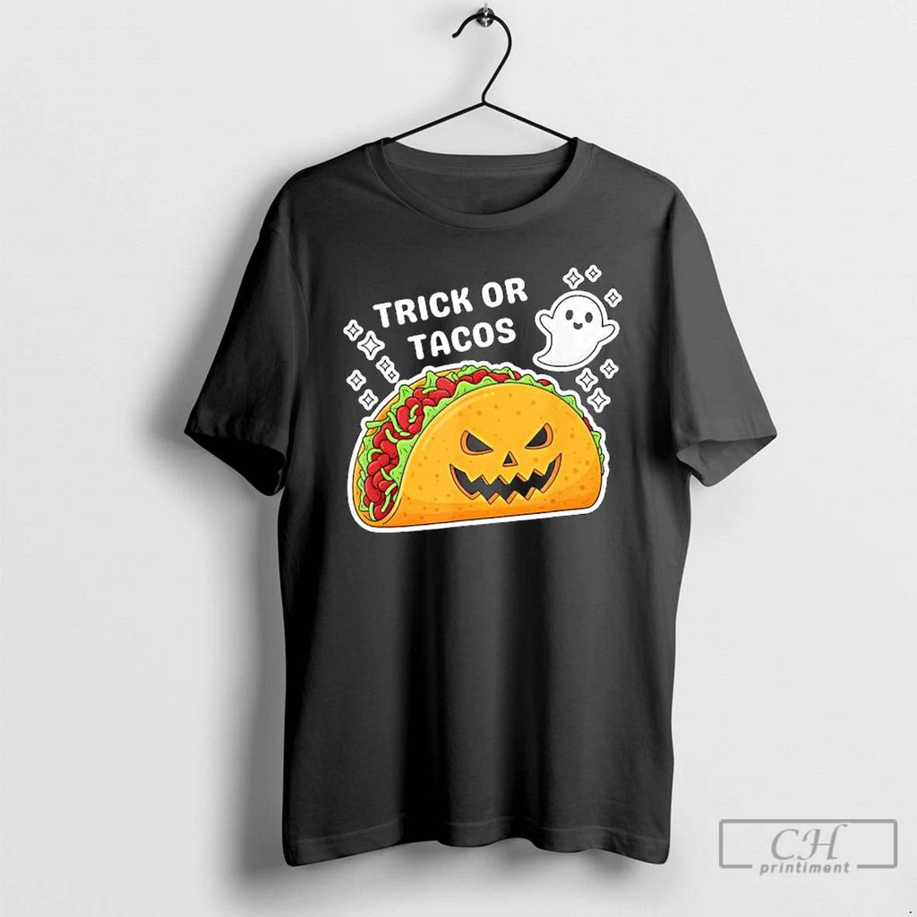 Spooky Taco Jack O Lantern Halloween Mexican Food T Shirts