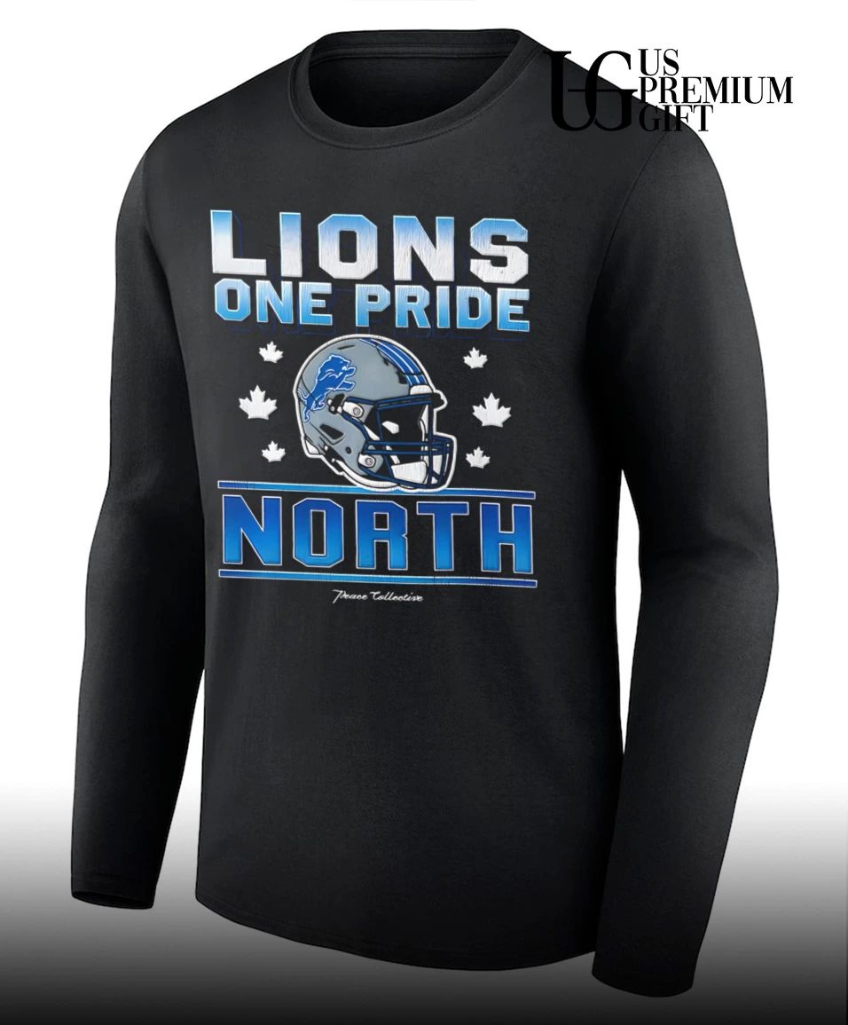 One Pride North Detroit Lions helmet shirt