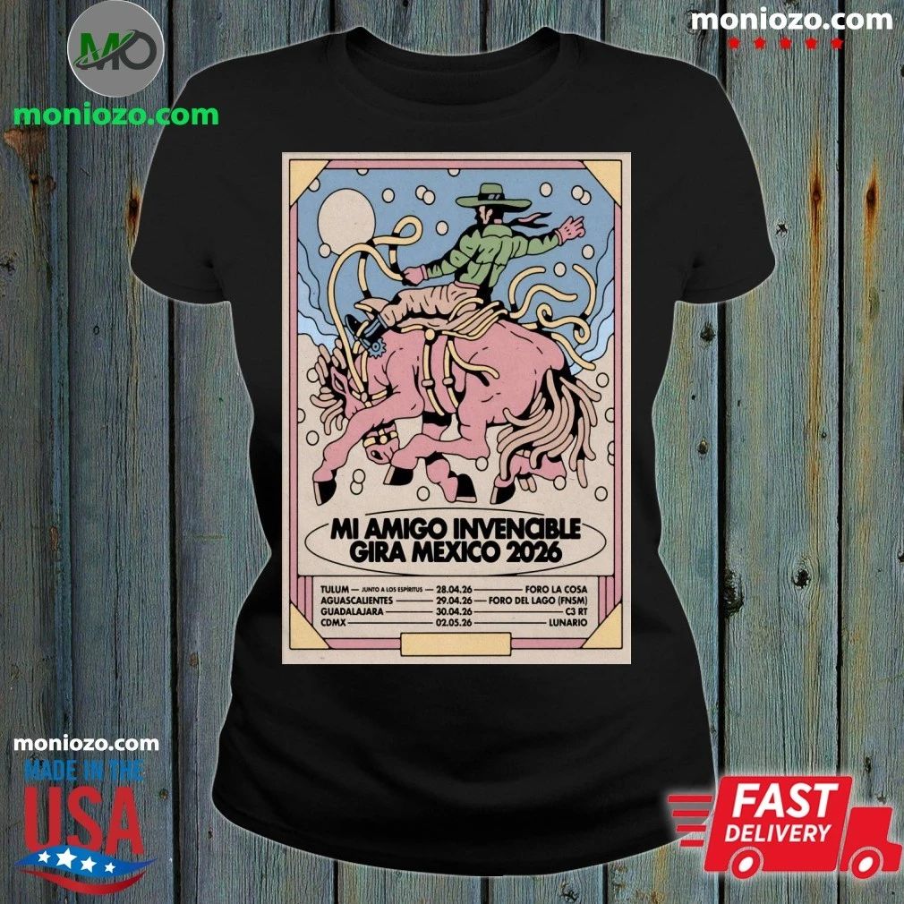Mi Amigo Invencible 2026 Gia Mexico Tour Poster Shirt