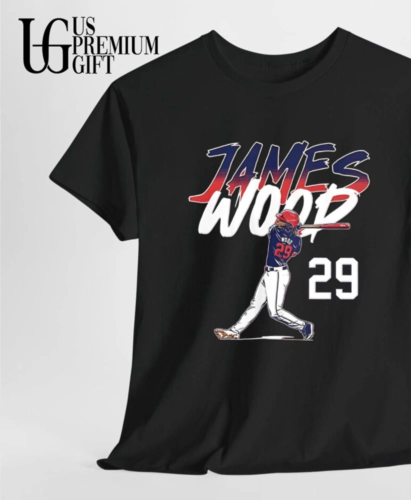 James Wood Washington Nationals baseball slugger swing number shirt