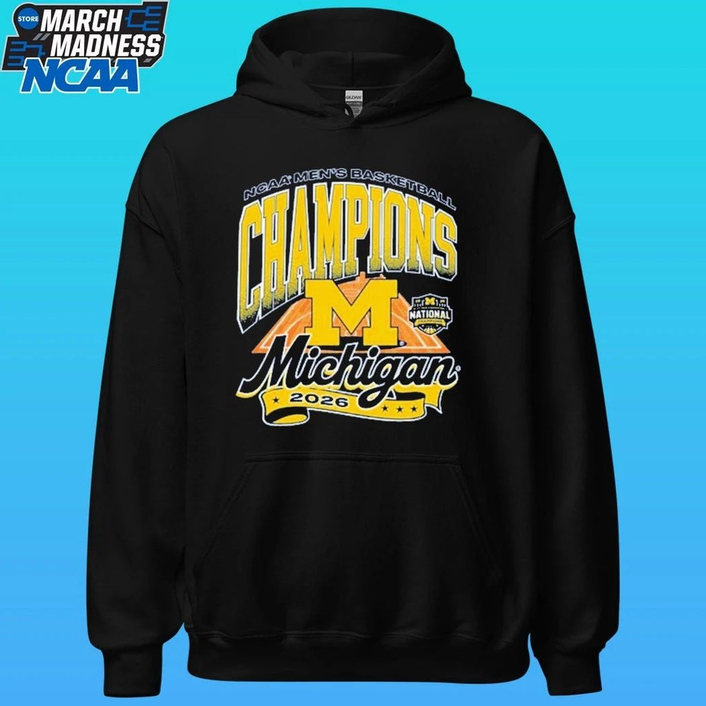 Michigan Wolverines 2026 Men’s Basketball National Champions Court Shirt