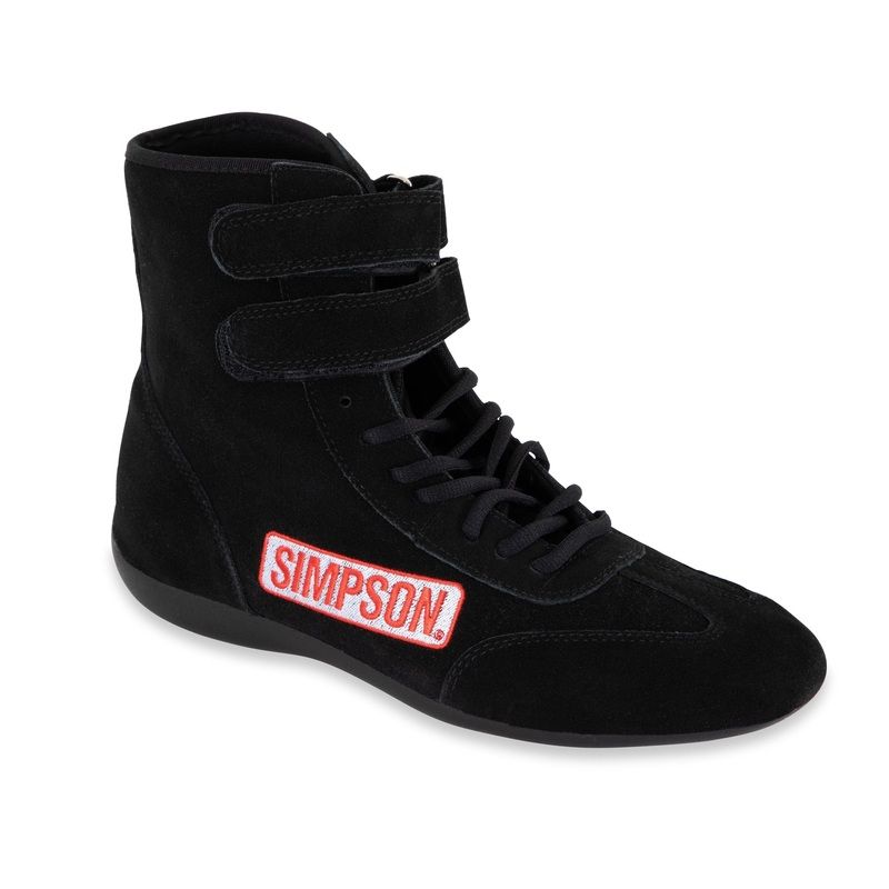 Simpson Racing Hightop Shoes – Size 10.5 – Black – SFI 3.3/5