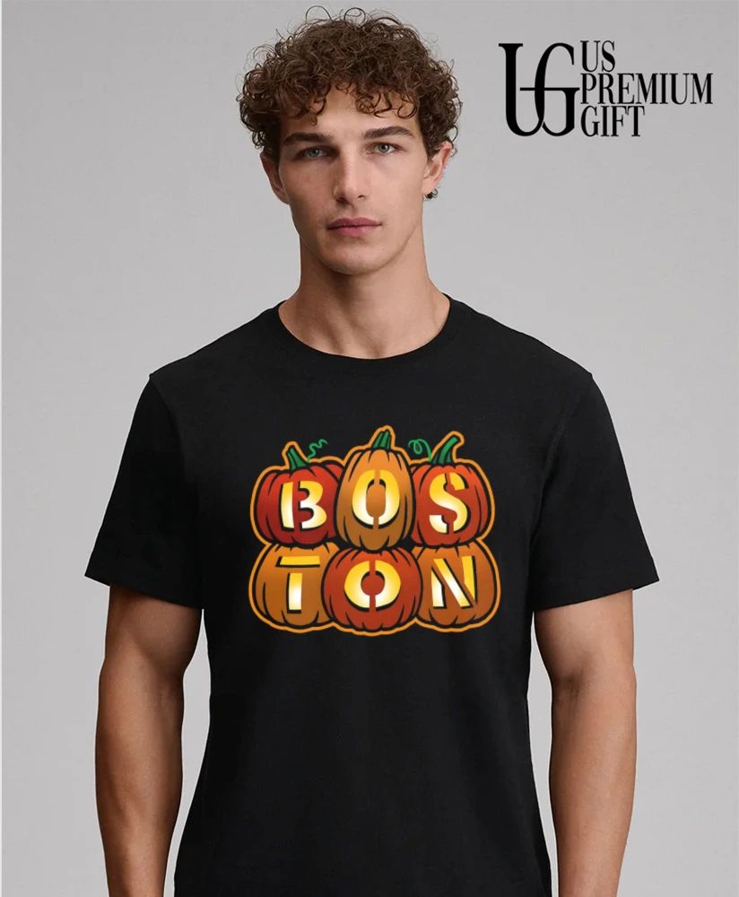 Boston Stacked Jack O’ Lanterns Halloween shirt