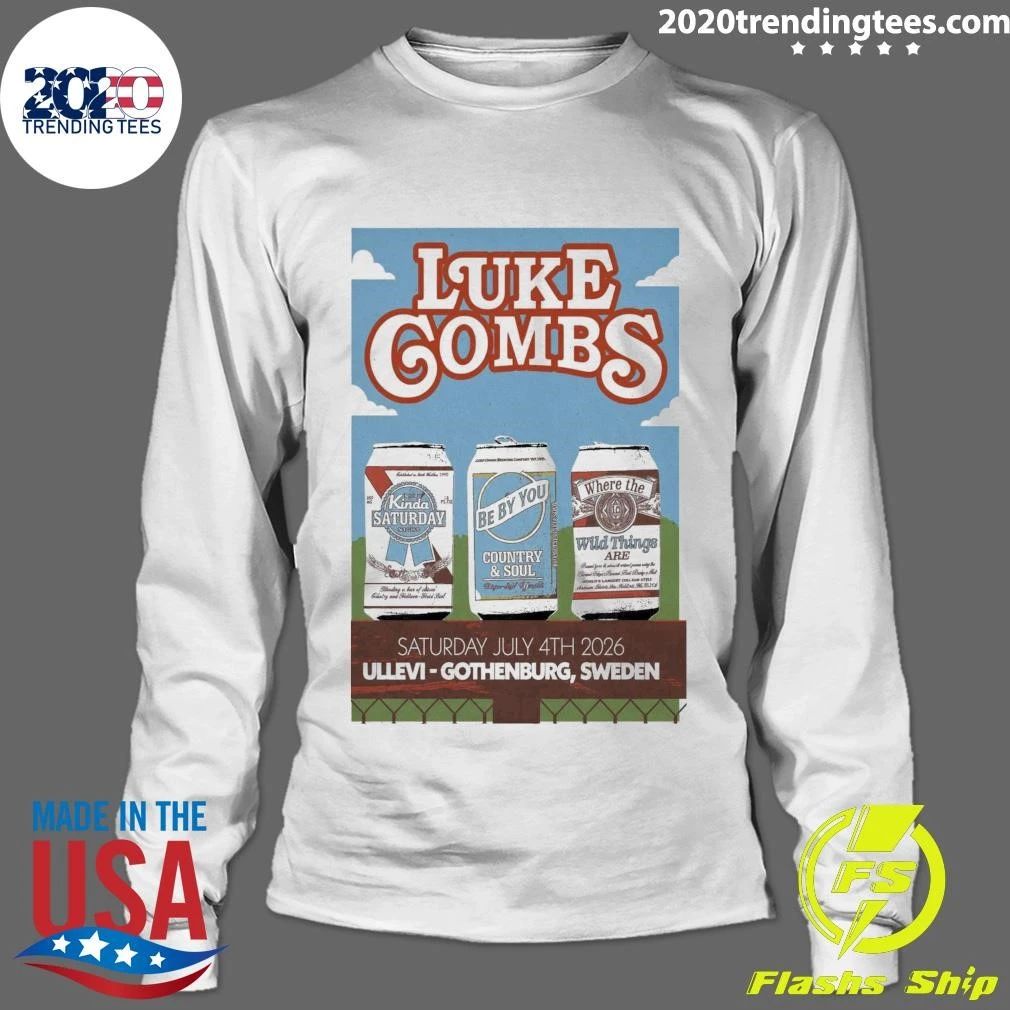 Luke Combs July 4th 2026 Ullevi Gothenburg, Sweden Shirt