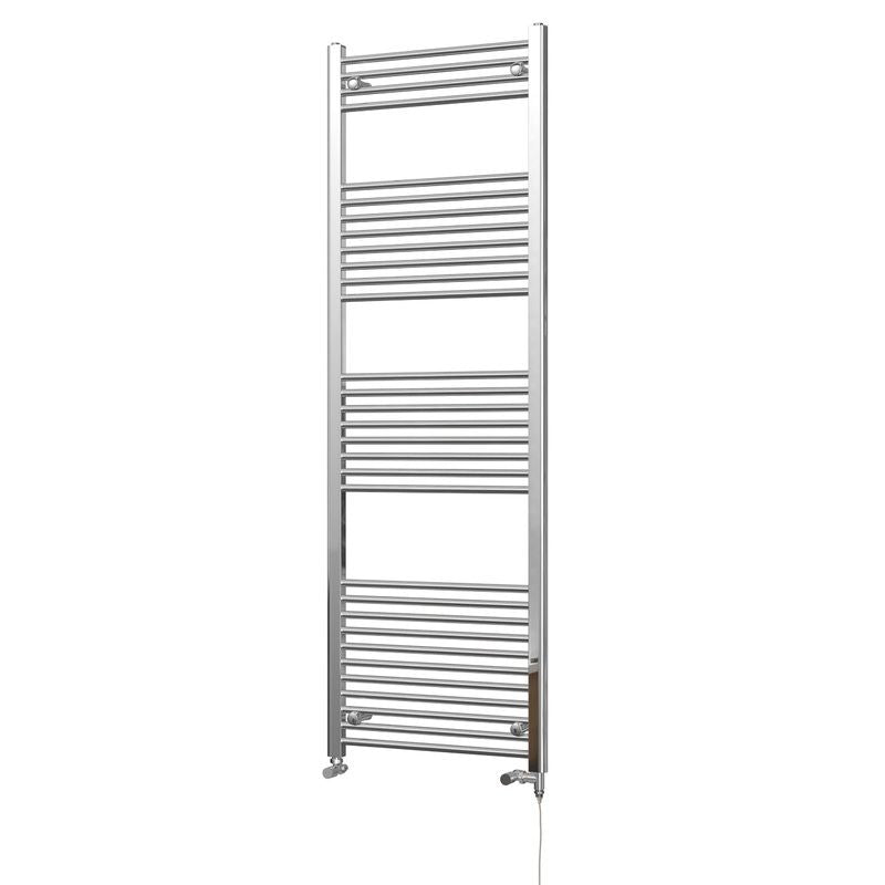 Zennor – Chrome Dual Fuel Towel Rail H1800mm x W600mm Standard – Straight