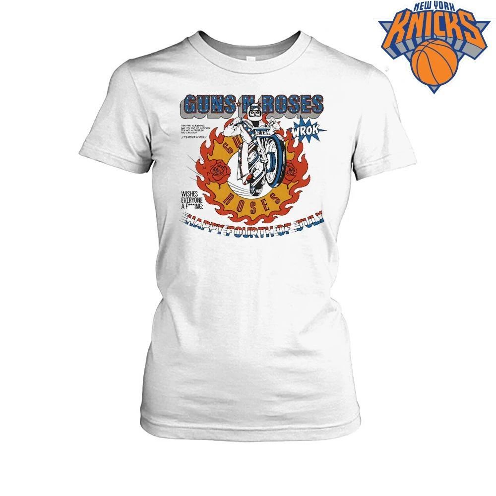 Guns N’ Roses Happy Fourth of July This Fire Is Burning And It’s Out Of Control It’s Not A Problem You Can Stop t-shirt
