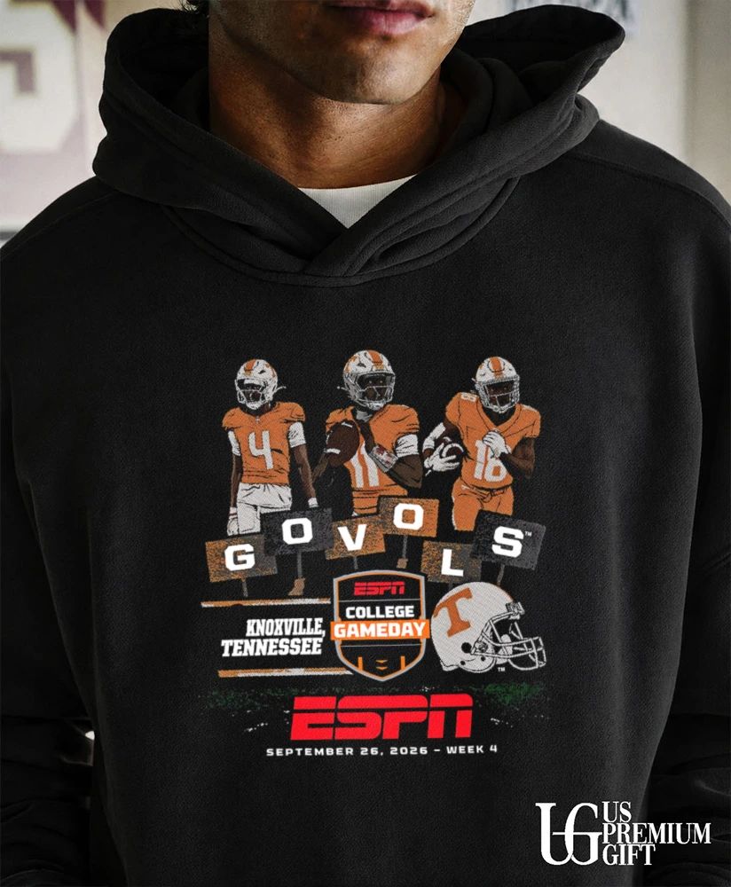 Ben College Tennessee Volunteers NCAA Go Vols 2026 4 16 three football players holding signs shirt