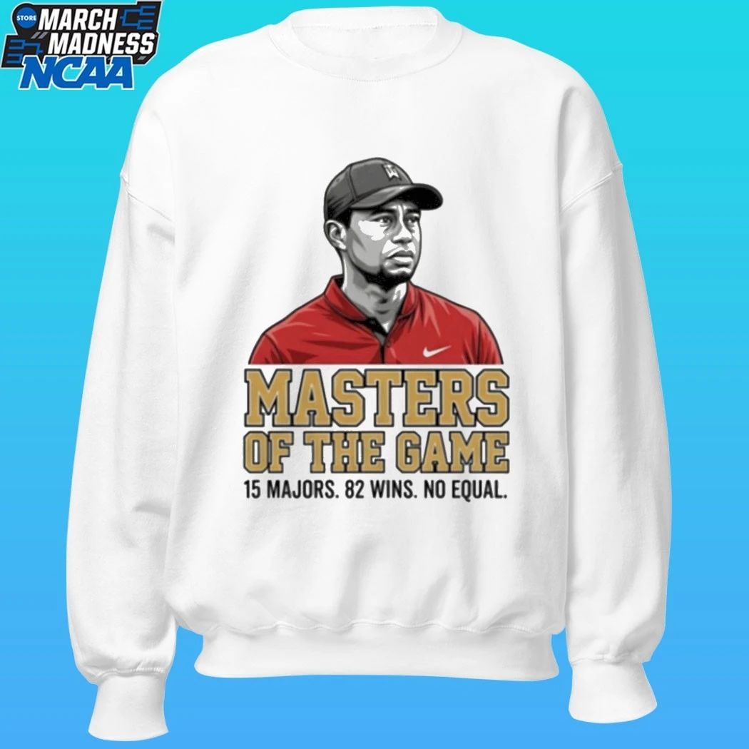 Tiger Woods Masters Of The Game 15 Major 82 Wins No Equal Shirt