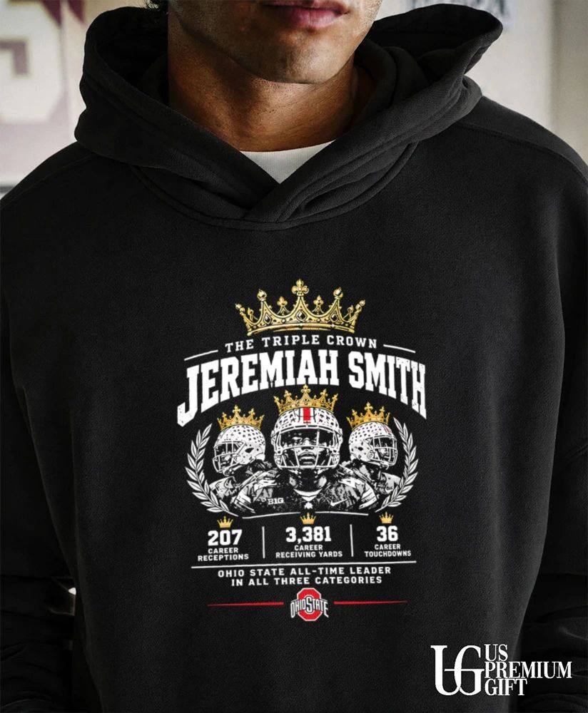 The Triple Crown Jeremiah Smith Ohio State All Time Leader 2026 shirt