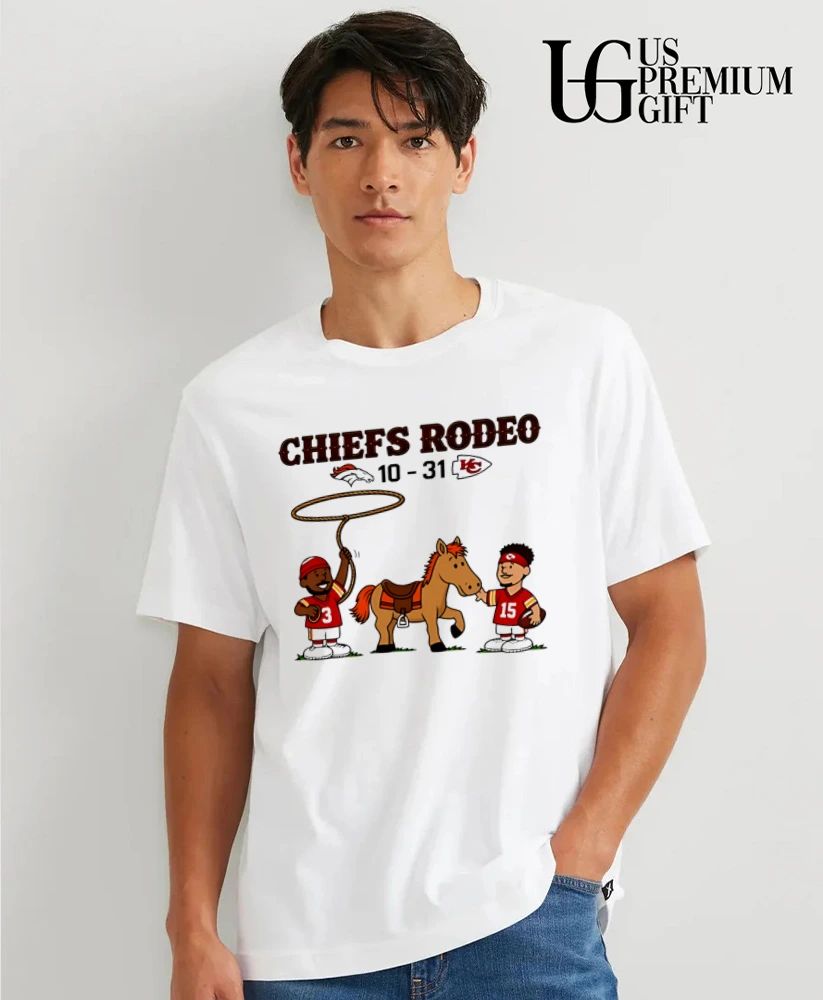 Patrick Mahomes Travis Kelce Kansas City Chiefs 10-31 Broncos Rodeo shirt