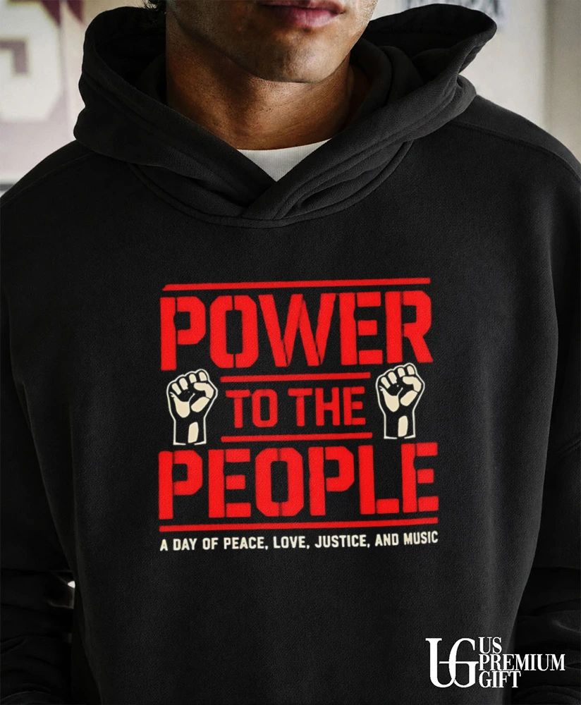 Tom Morello with Power to the People shirt