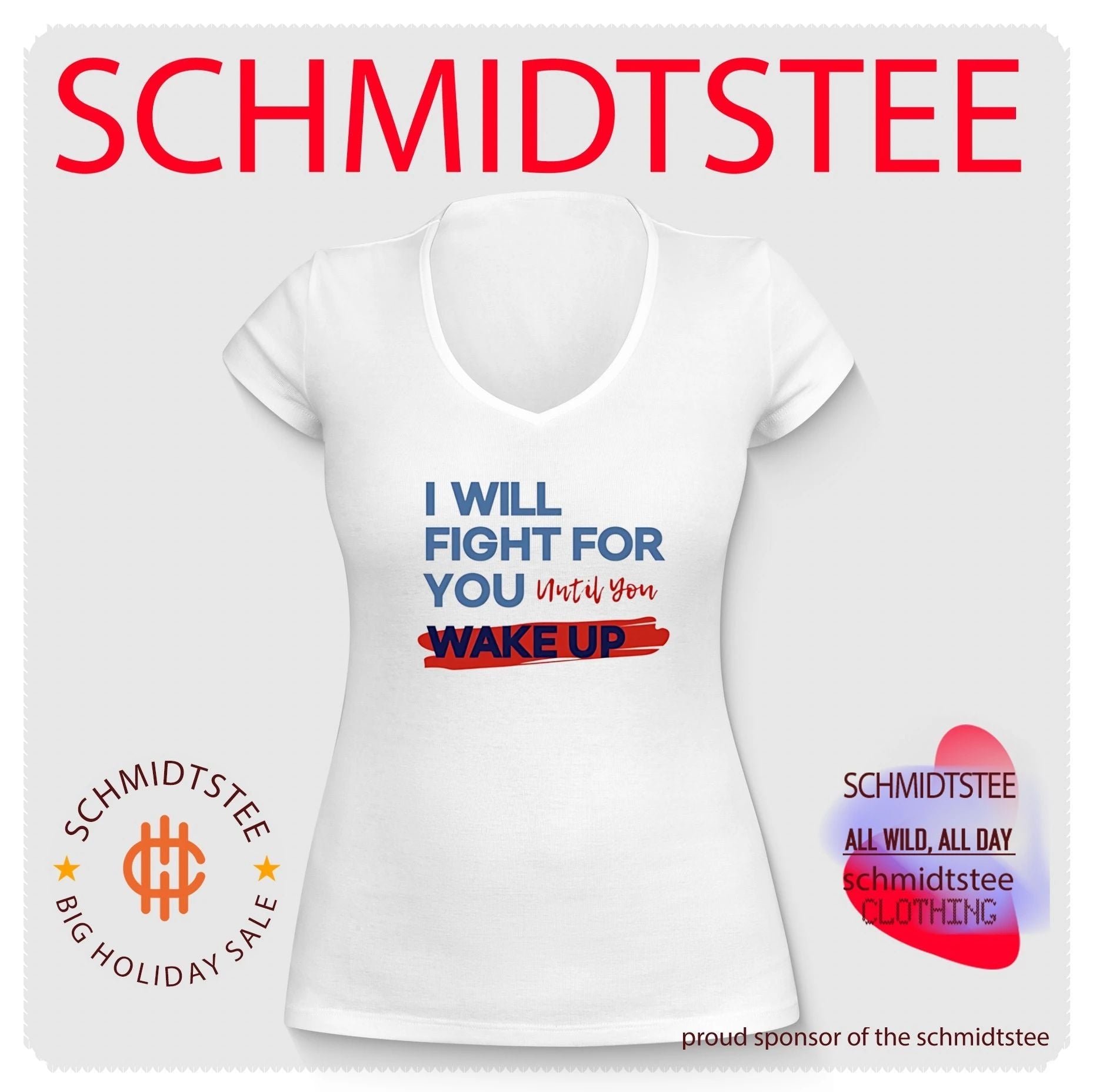 I will fight for you until you wake up political movement shirt