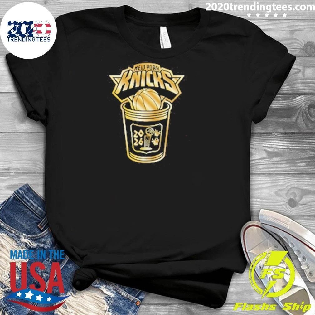Mitchell Ness Knicks 2026 NBA Champions Coffee Tee Shirt