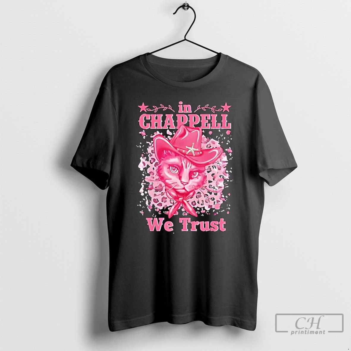 Cute In Chappell We Trust Name Retro Cat T Shirts