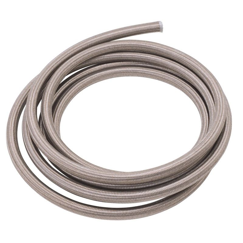 -8 AN PowerFlex Braided Stainless Steel Hose Inside / Outside: 0.4375 in x 0.565 in