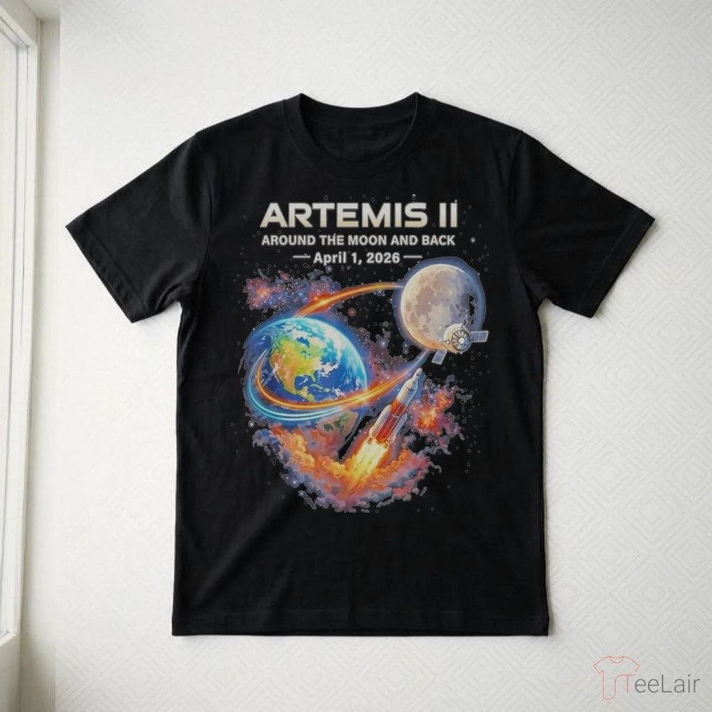 Artemis II Rocket Space Launch Back To The Moon Mission 2026 Shirt