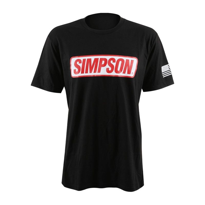 Simpson Racing Social Media Tee – Small – Black