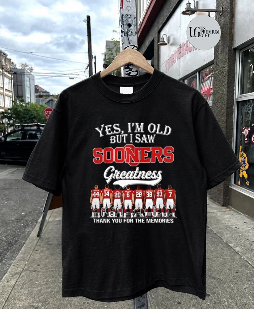 Yes I’m Old But I Saw Oklahoma Sooners Greatness Thank You for the Memories signature shirt