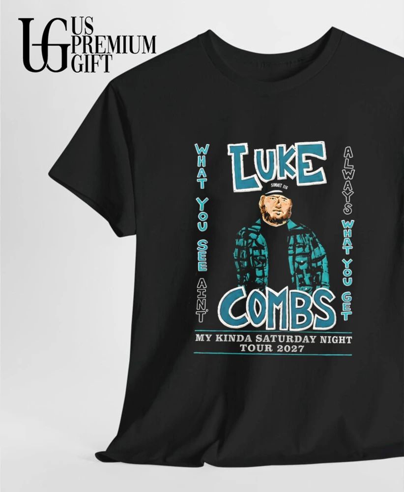 Luke Combs My Kinda Saturday Night World Tour 2027 shirt