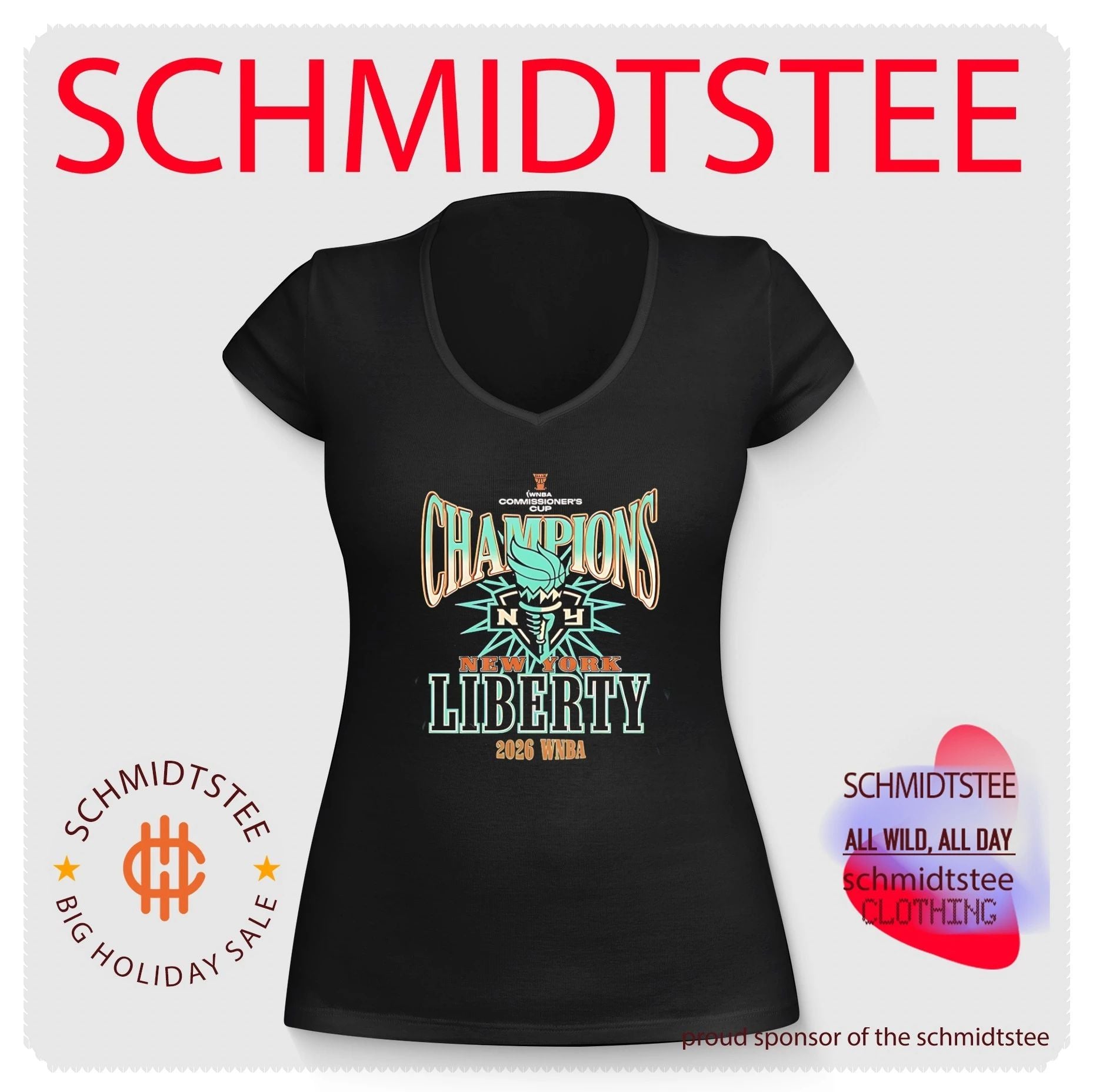 New York Liberty 2026 WNBA Commissioner’s Cup logo shirt