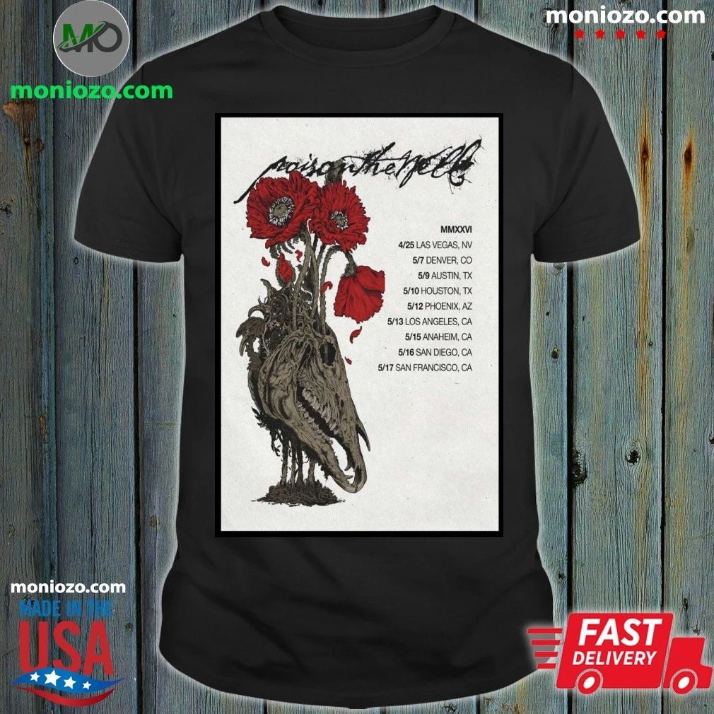 Poison The Well Peace In Place Tour 26 Poster Shirt