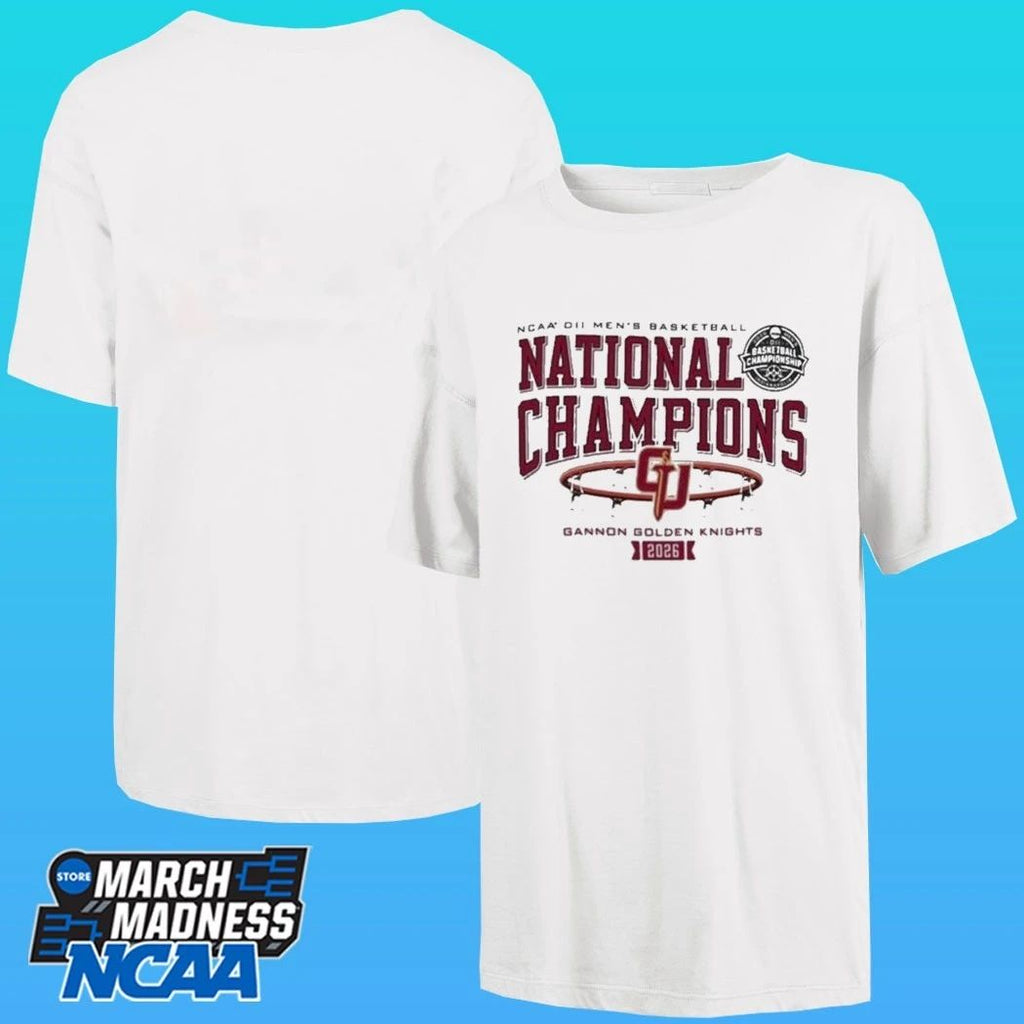 Gannon Golden Knights Men’s Basketball 2026 NCAA DII National Champions Shirt