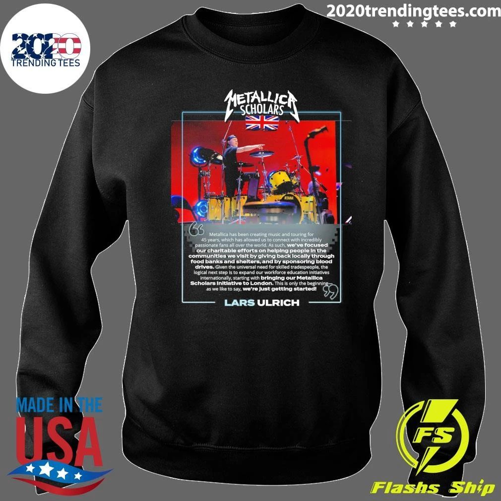 Metallica Scholars Initiative to London Lars Ulrich Shirt