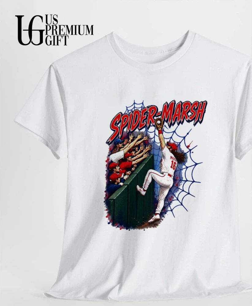 Spider-Marsh Brandon Marsh Philadelphia Phillies baseball shirt