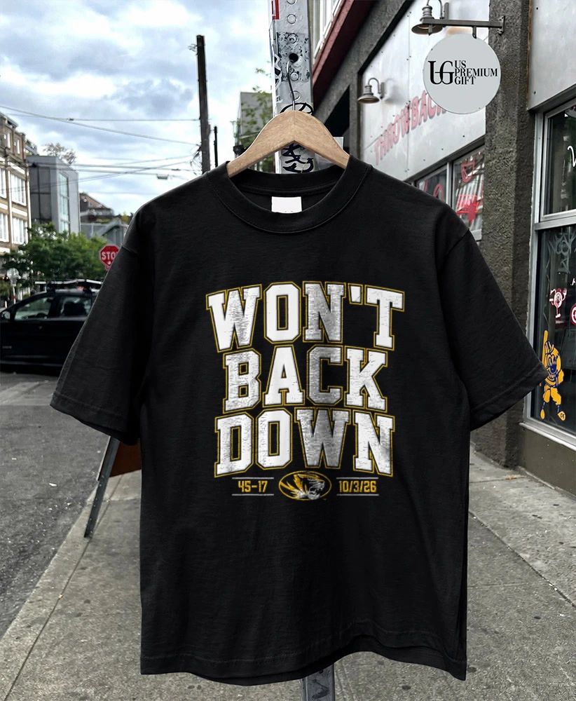 Won’t Back Down Missouri Tigers football 2026 shirt