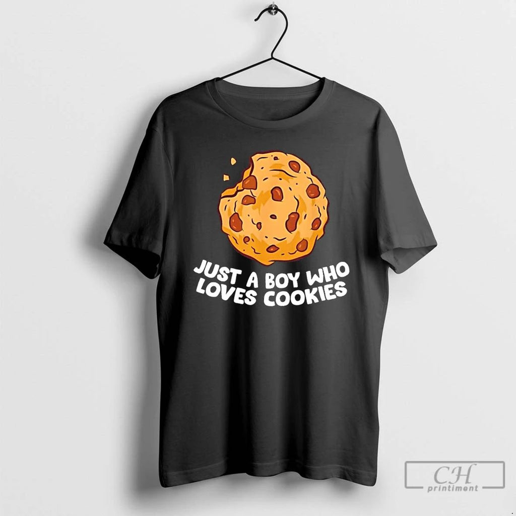 Classic Just A Boy Who Loves Cookies T Shirts Hoodie Longsleeve